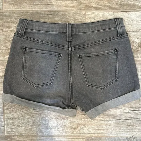 Lux Gray Jean Shorts - Size 2 - Picture 2 of 3